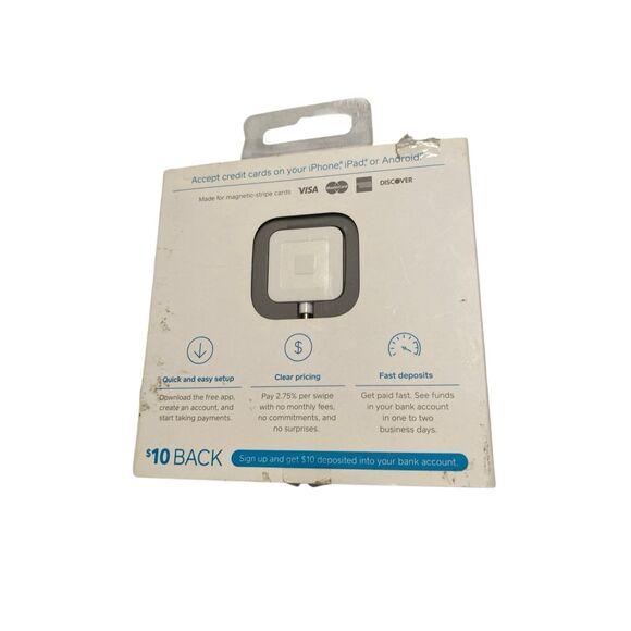 Square Reader Magstripe Credit Card Reader Open Box White Mobile POS Unit - Picture 2 of 7